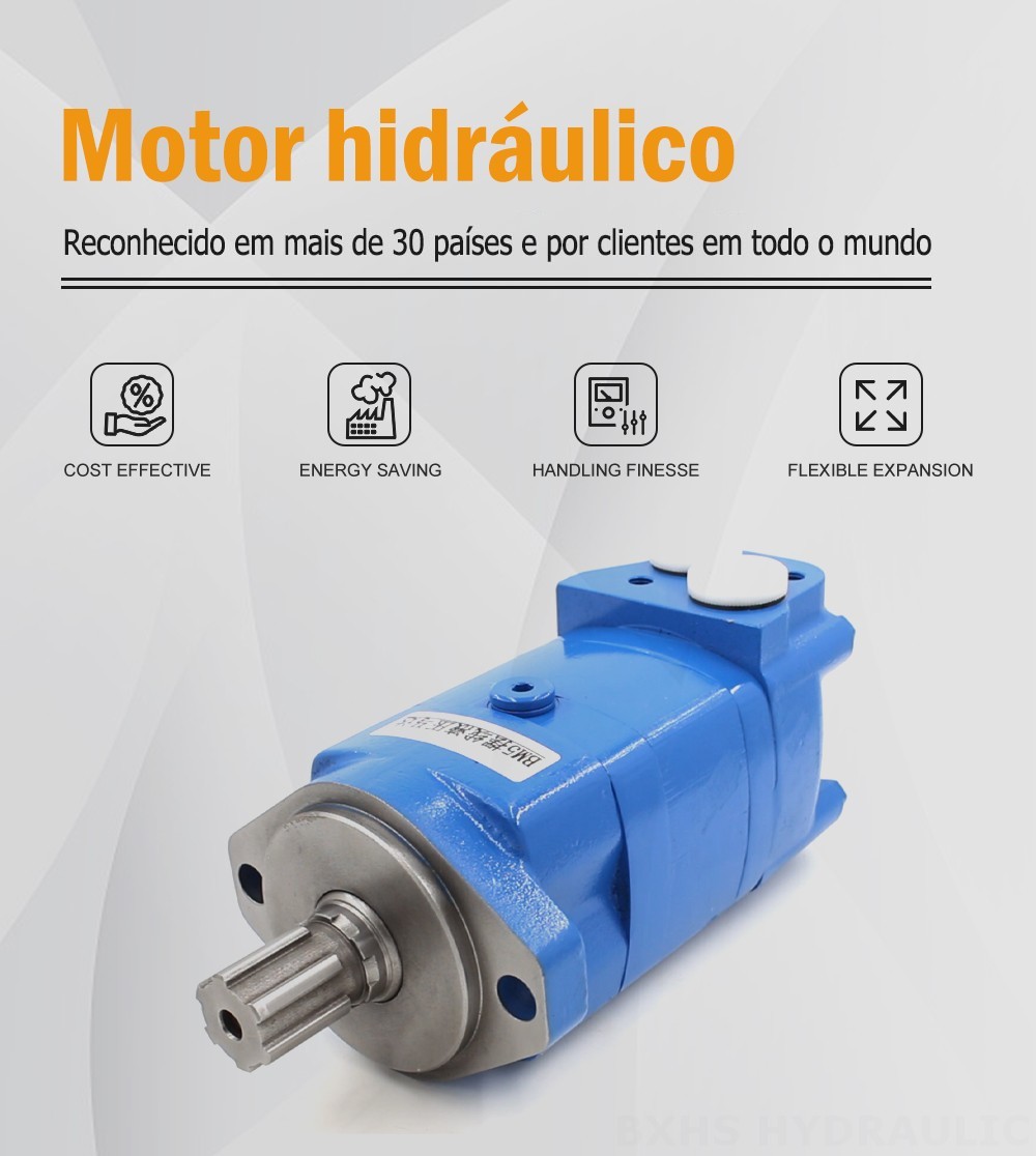 Motor Hidráulico Cicloidal BM5_3 125 cc/r 75 Lpm Motor hidráulico